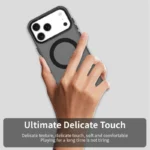 iPhone 17 Pro Case Compatible with MagSafe Anti Drop Hybrid Phone Back Cover - Black