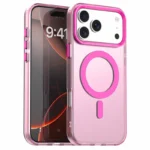 iPhone 17 Pro Case Compatible with MagSafe Anti Drop Hybrid Phone Back Cover - Red