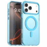 iPhone 17 Pro Case Compatible with MagSafe Anti Drop Hybrid Phone Back Cover - Blue