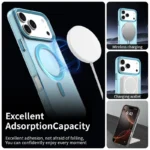 iPhone 17 Pro Case Compatible with MagSafe Anti Drop Hybrid Phone Back Cover - Blue