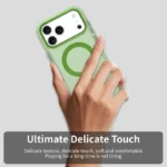 iPhone 17 Pro Case Compatible with MagSafe Anti Drop Hybrid Phone Back Cover - Green