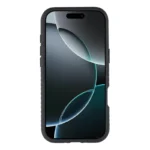 iPhone 17 Pro Case with Kickstand Shockproof TPU + PC Phone Back Cover - Black