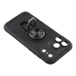 iPhone 17 Pro Case with Kickstand Shockproof TPU + PC Phone Back Cover - Black