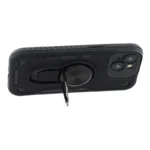 iPhone 14 / 13 Case with Kickstand Shockproof TPU + PC Phone Back Cover - Black