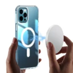 Phone Case Cover for iPhone 15 Pro , Compatible with MagSafe Magnetic Ring HD Clear Acrylic+TPU Phone Shell