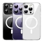 Phone Case Cover for iPhone 15 Pro , Compatible with MagSafe Magnetic Ring HD Clear Acrylic+TPU Phone Shell