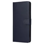 Cell Phone Case for iPhone 15 Wallet PU Leather Stand Mobile Phone Shell - Blue