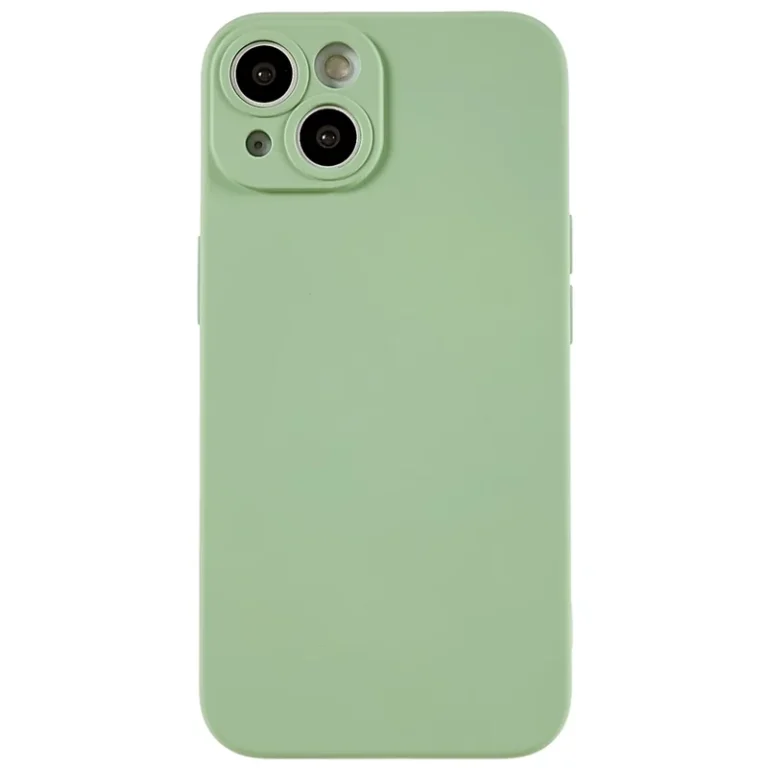 iPhone 15 Cell Phone Case Solid Color Anti-scratch 2.0mm TPU Protection Cover - Green