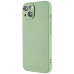 iPhone 15 Cell Phone Case Solid Color Anti-scratch 2.0mm TPU Protection Cover - Green