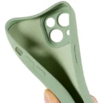 iPhone 15 Cell Phone Case Solid Color Anti-scratch 2.0mm TPU Protection Cover - Green