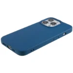 iPhone 15 Pro Max Cell Phone Case 2.0mm Flexible TPU Drop-proof Protective Cover - Blue