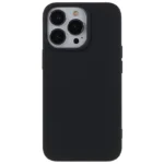 iPhone 15 Pro Flexible TPU Phone Cover 2.0mm Scratch-resistant Protective Case - Black