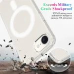 iPhone 17e / 16e Clear Case Compatible with MagSafe TPU + Acrylic Phone Cover