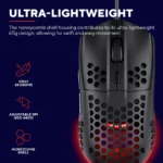 TRUST GXT928 HELOX LIGHTWEIGHT MOUSE - BLACK