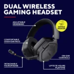 TRUST GXT493 CARUS WIRELESS HEADSET - BLACK