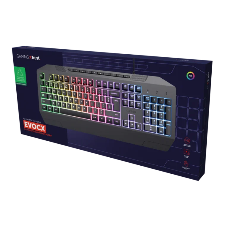 TRUST GXT836 EVOCX GAMING KEYBOARD ND