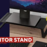 TRUST MONTA GLASS MONITOR STAND - BLACK