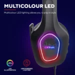TRUST GXT416 ZIROX LED HEADSET - BLACK