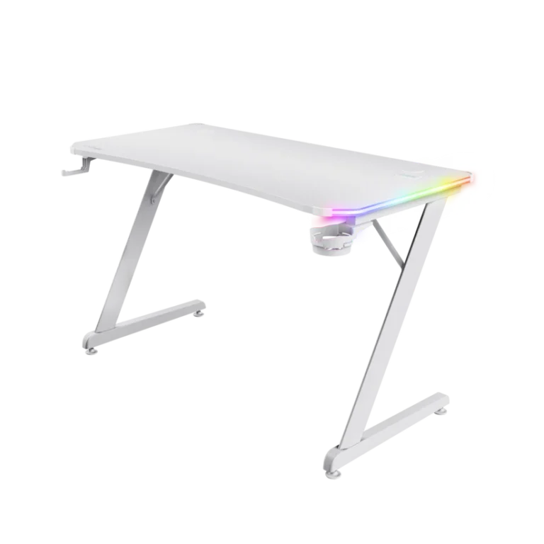 TRUST GXT709W LUMINUS RGB BORD - HVID