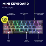 TRUST GXT867 ACIRA 60% MINI GAMING KEYBOARD NORDIC - Billede 2