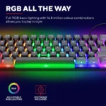 TRUST GXT867 ACIRA 60% MINI GAMING KEYBOARD NORDIC - Billede 4