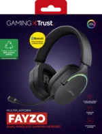 TRUST GXT491 FAYZO WIRELESS HEADSET - BLACK