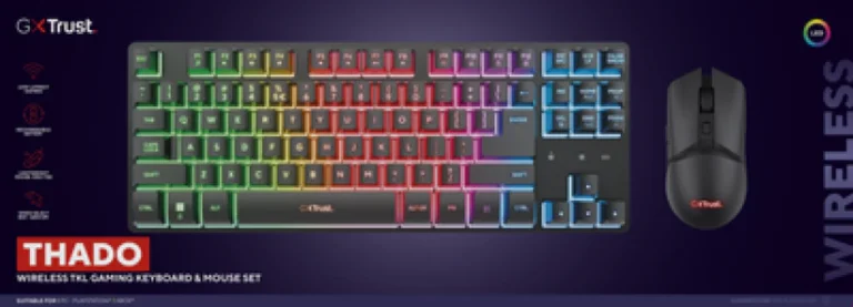 TRUST THADO WL KEYBOARD AND MOUSE