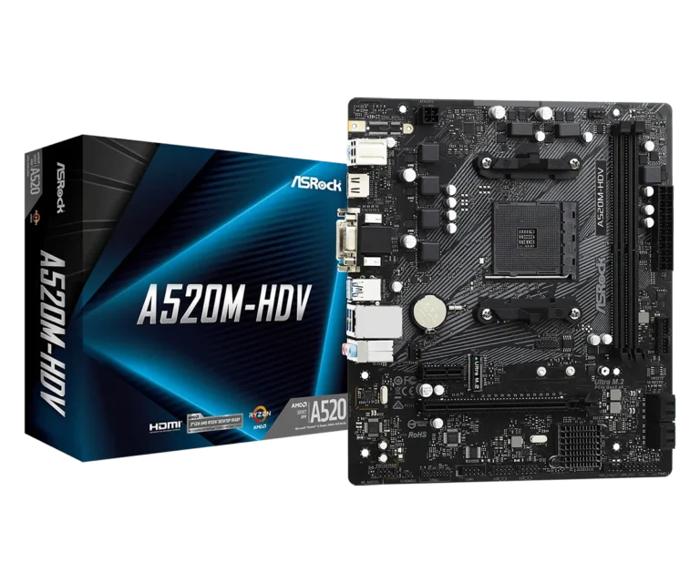 ASRock A520M-HDV Micro-ATX AM4 AMD A520