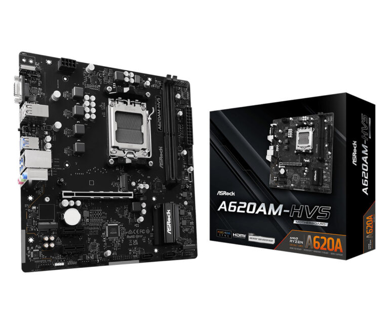 ASRock A620AM-HVS Micro-ATX AM5 AMD A620