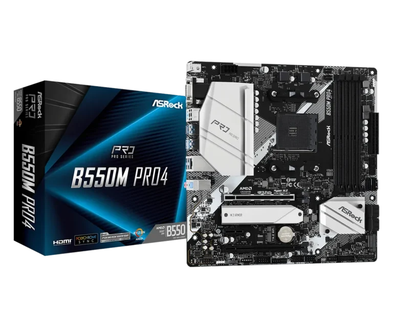 ASRock B550M Pro4 Micro-ATX AM4 AMD B550