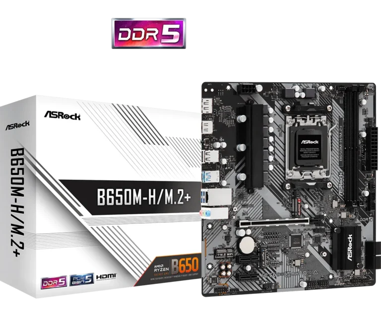 Asrock B650M-H/M.2+ Micro ATX AM5 Socket DDR5
