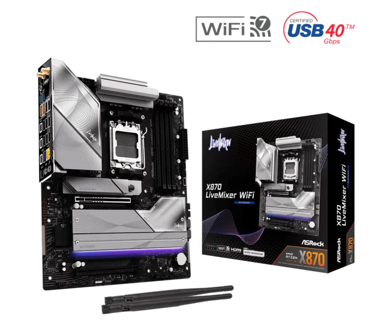 ASRock X870 LIVEMIXER WIFI ATX Socket AM5 AMD X870