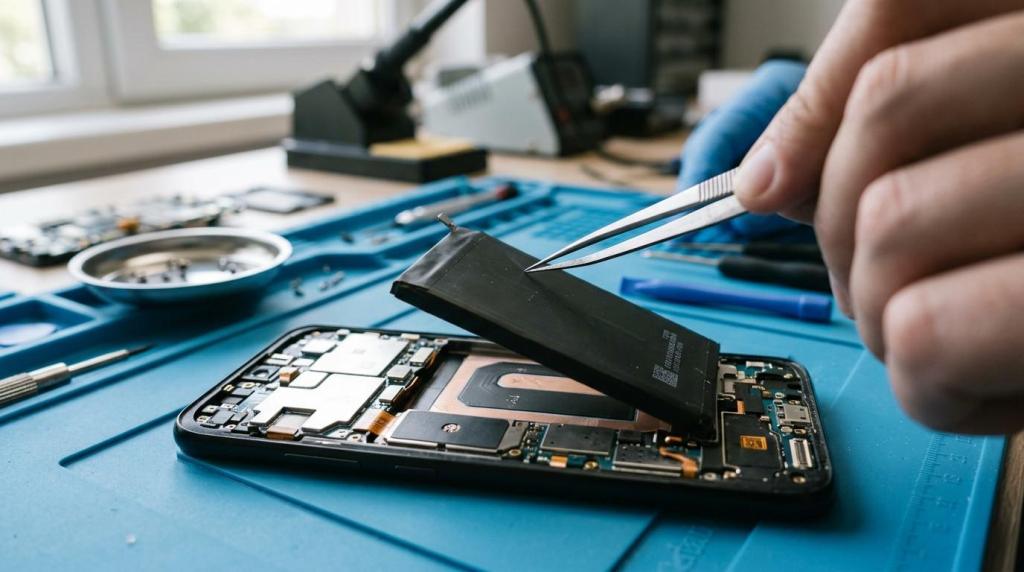 batteriskift samsung