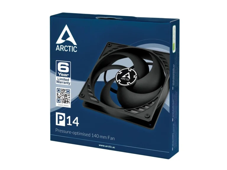 ARCTIC P14 Fan 1-pack Sort 140 mm