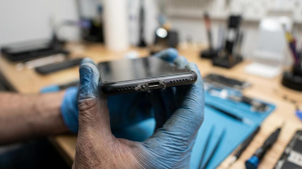 iphone ladeport reparation