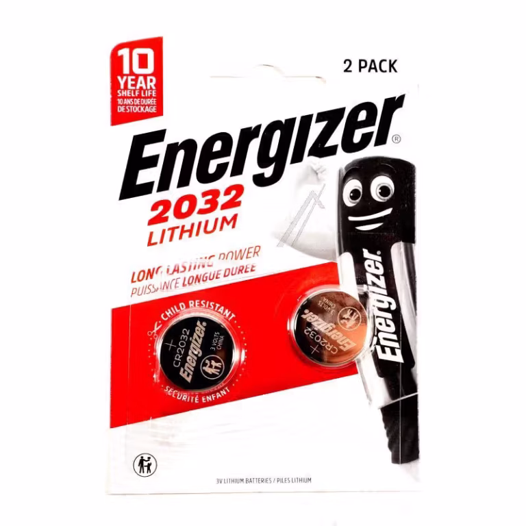 ENERGIZER CR2032 LITHIUM-KNAPCELLE 3V, 220MAH ( 2 STK. I BLISTER)