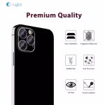 Beskyttelsesglas kamera iPhone 14 / 14 Plus / 15 / 15 Plus Sort Nuglas - Billede 5