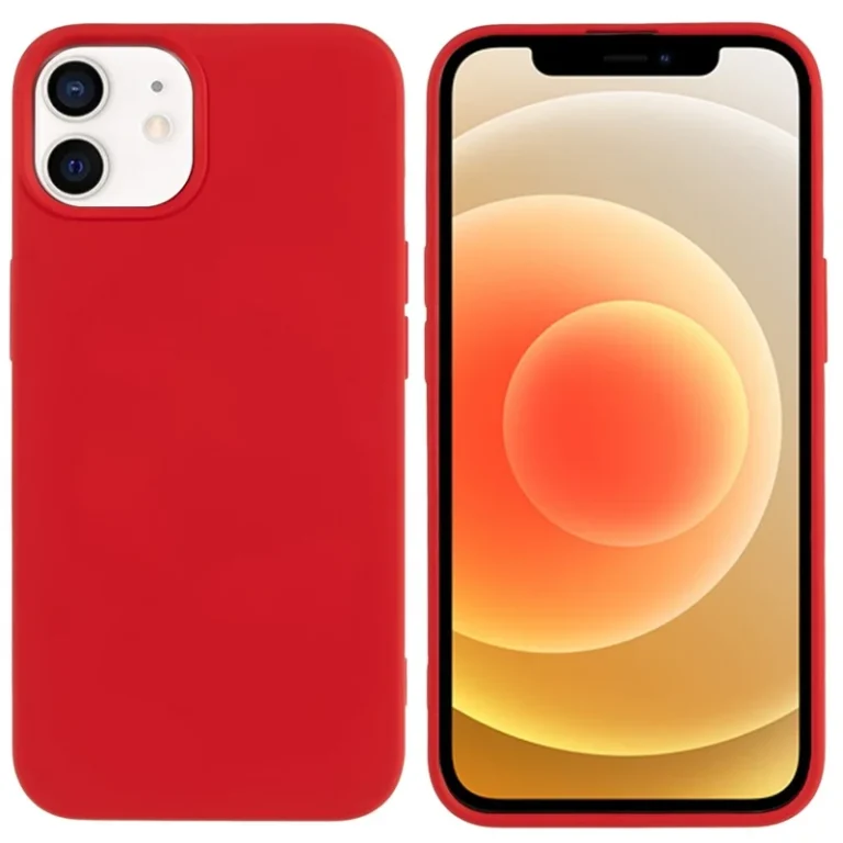 iPhone 12 Mini Silikone Cover - rød