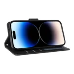 iPhone 14 Pro Flip cover med magnet - sort