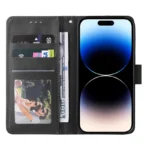 iPhone 14 Pro Flip cover med magnet - sort