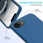 iPhone 16e/17e Silikone Cover - Blå - Billede 2