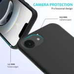 iPhone 16e/17e Silikone Cover - Sort - Billede 2