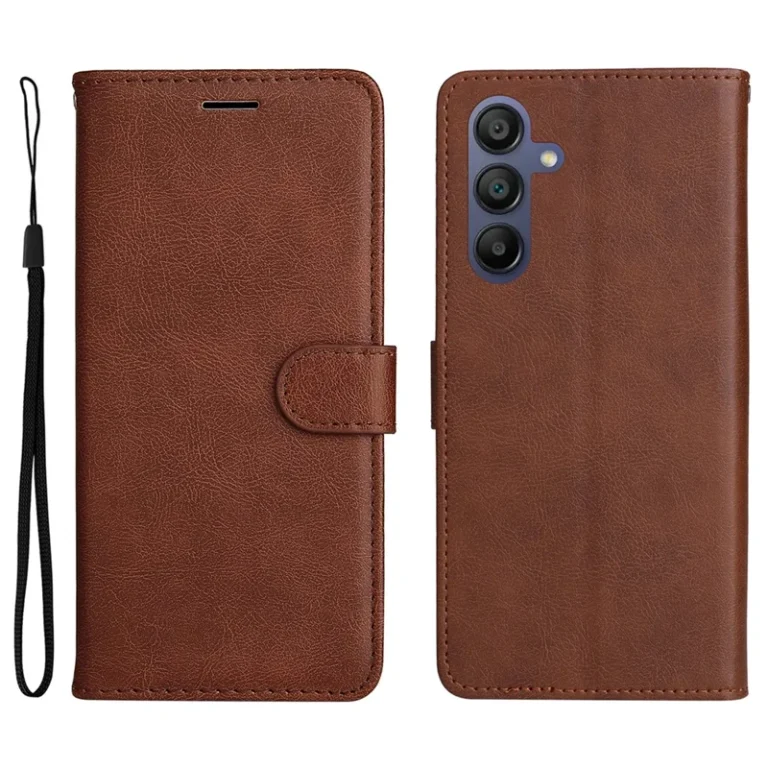 Samsung Galaxy A17 / A26 / A16 Kunstlæder Cover m. Pung – Brun