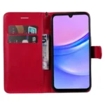 Samsung Galaxy A17 / A26 / A16 Kunstlæder Cover m. Pung – Rød