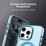 iPhone 15 Pro Candy MagSafe Cover - Blå - Billede 3