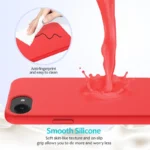 iPhone 16e/17e Silikone Cover - Rød - Billede 2