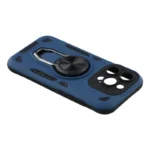 iPhone 15 Pro Stødsikkert Cover med Stander – Navy Blå