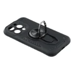 iPhone 15 Pro Stødsikkert Cover med Stander – Sort - Billede 3