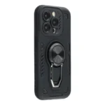 iPhone 14 Pro Stødsikkert Cover med Stander – Sort