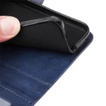 iPhone 15 Magnetisk Flip Cover m. Kortholder – Blå - Billede 4